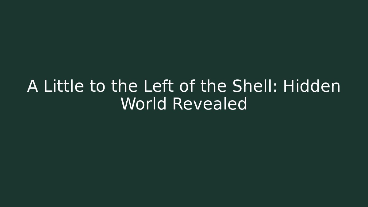 A Little to the Left of the Shell: Hidden World Revealed