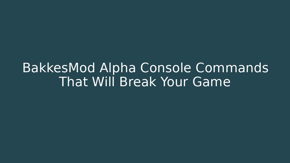 BakkesMod Alpha Console Commands That Will Break Your Game