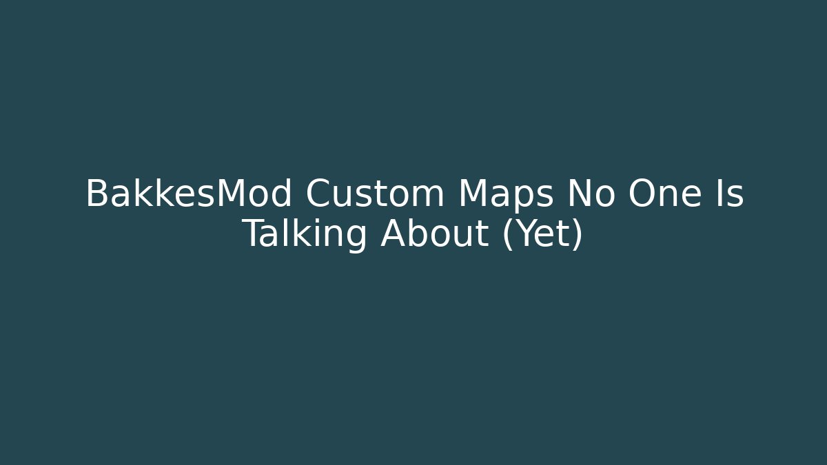BakkesMod Custom Maps No One Is Talking About (Yet)