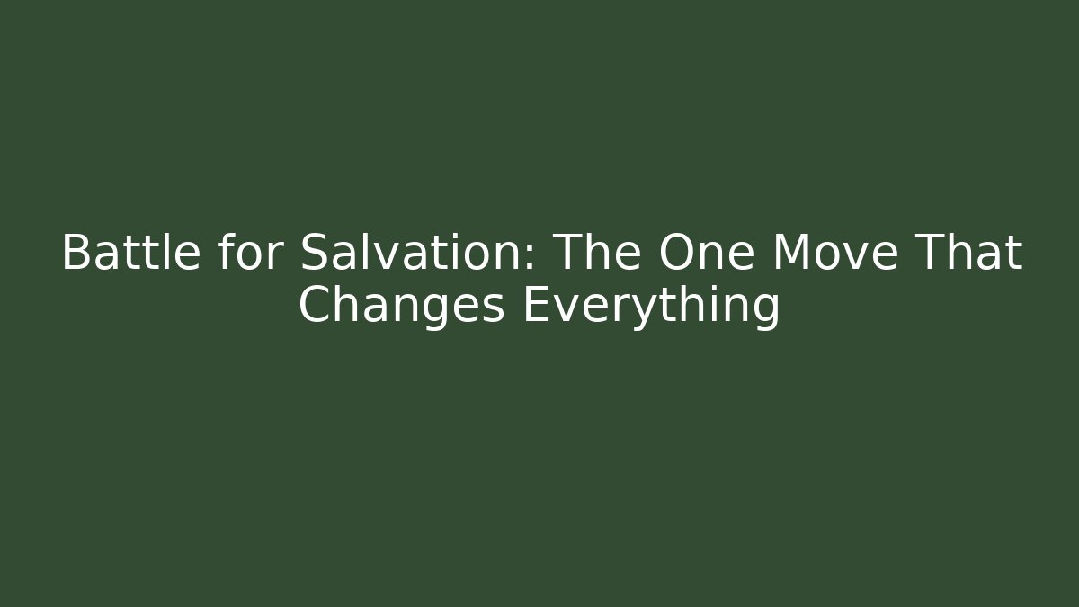 Battle for Salvation: The One Move That Changes Everything