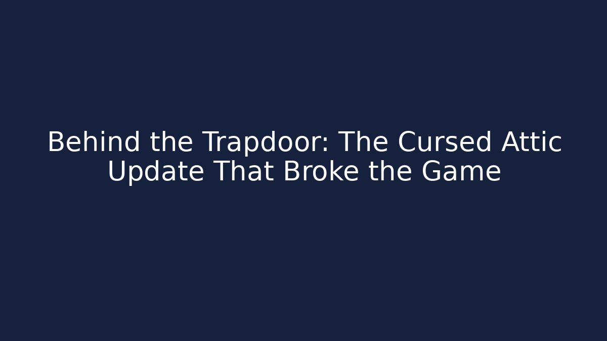 Behind the Trapdoor: The Cursed Attic Update That Broke the Game