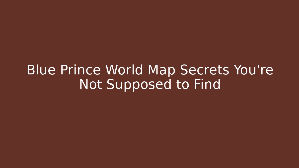 Blue Prince World Map Secrets You’re Not Supposed to Find