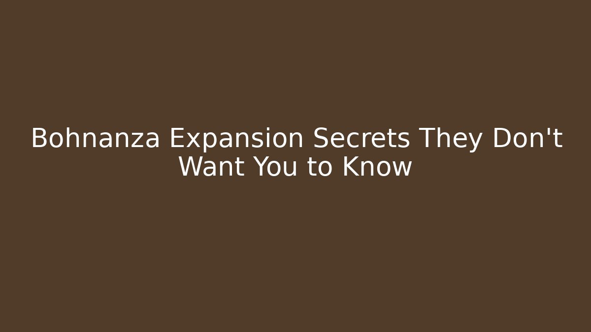 Bohnanza Expansion Secrets They Don't Want You to Know