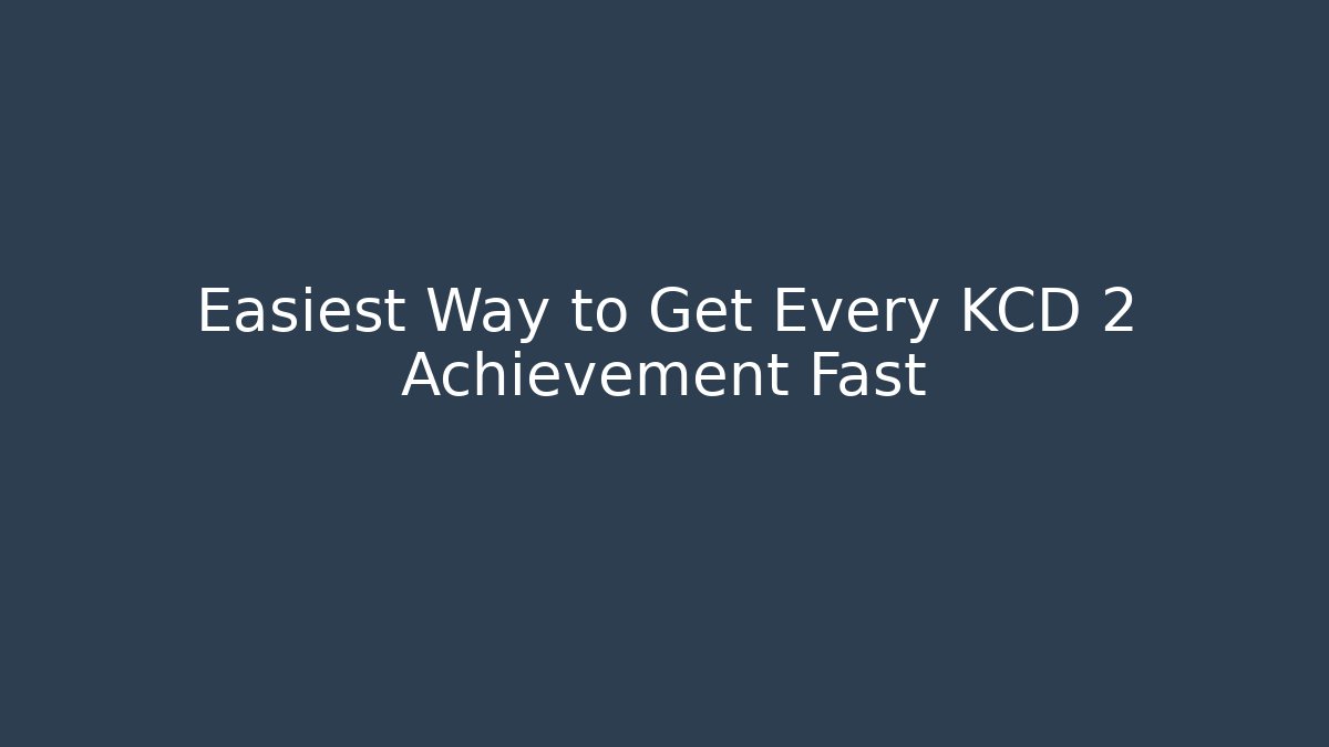 Easiest Way to Get Every KCD 2 Achievement Fast