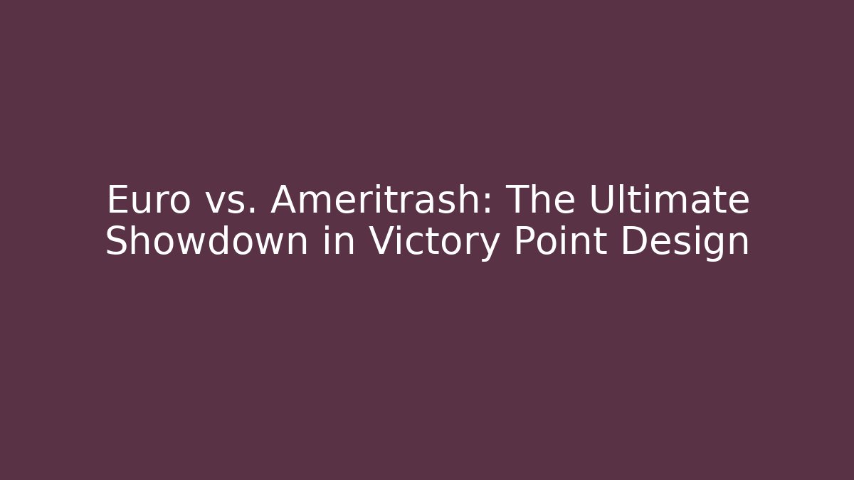 Euro vs. Ameritrash: The Ultimate Showdown in Victory Point Design - The Family Holidays