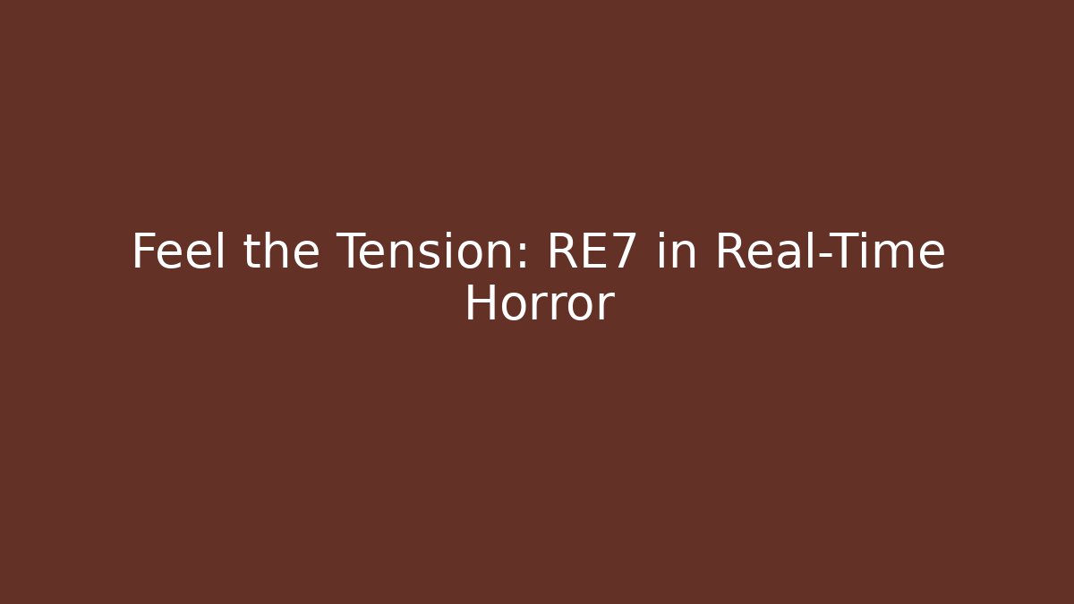 Feel the Tension: RE7 in Real-Time Horror - The Family Holidays