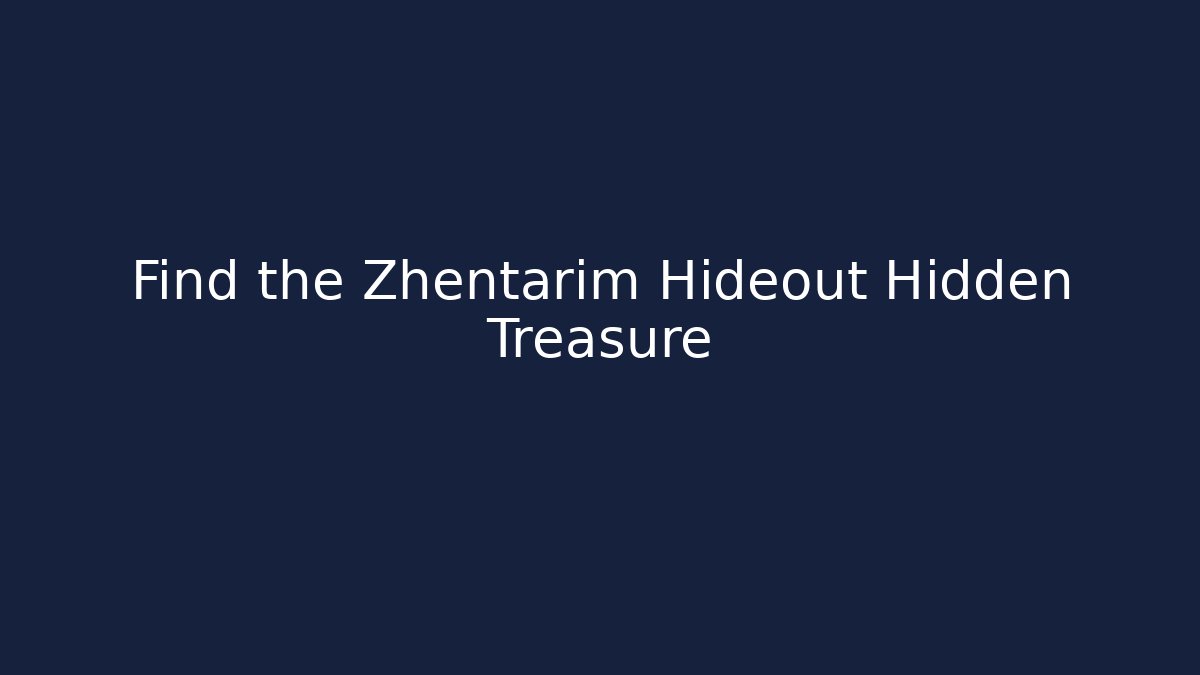 Find the Zhentarim Hideout Hidden Treasure