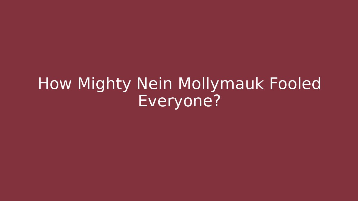 How Mighty Nein Mollymauk Fooled Everyone?