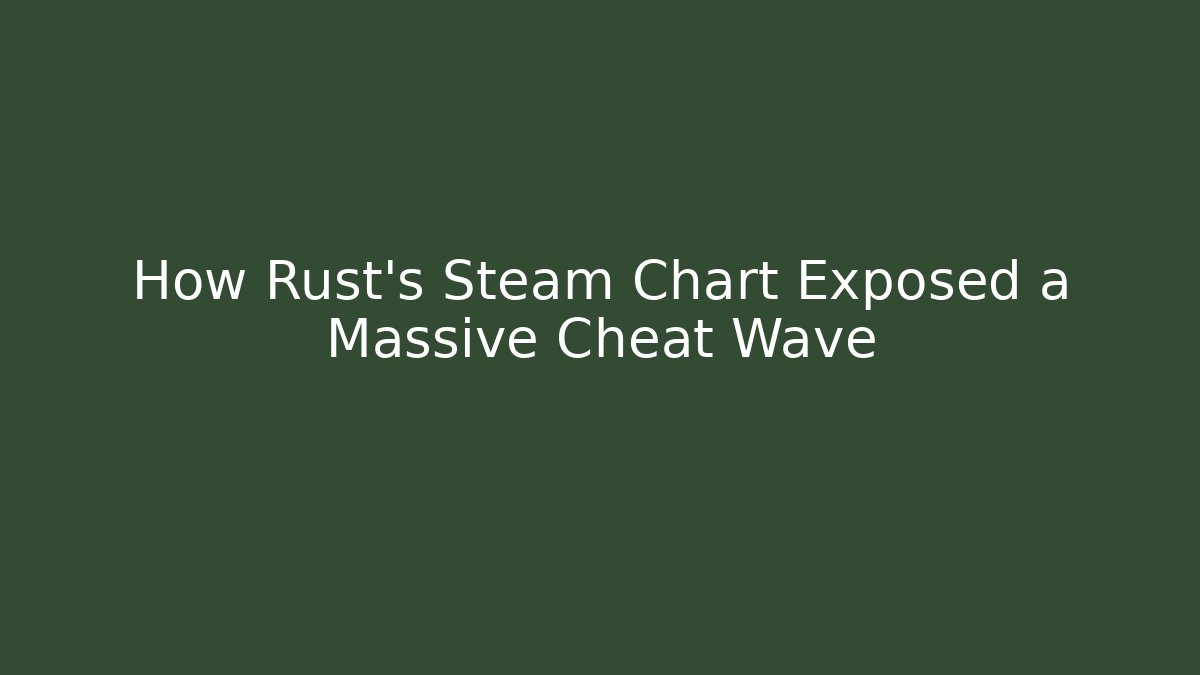 How Rust's Steam Chart Exposed a Massive Cheat Wave