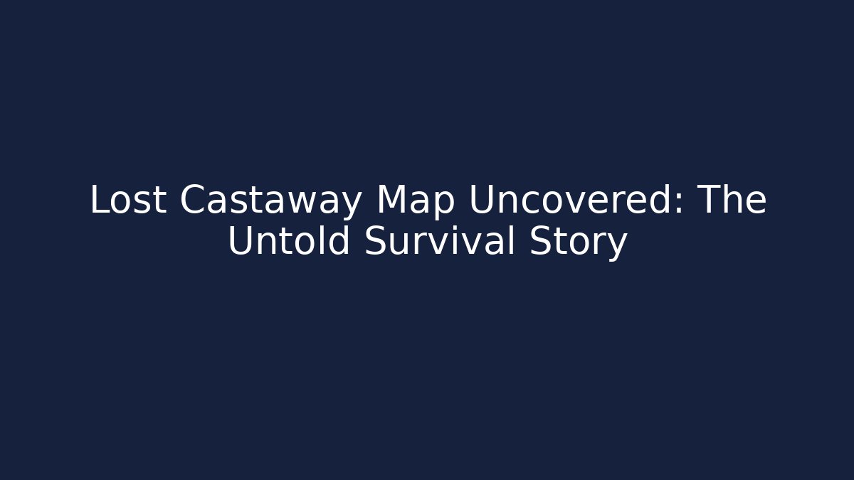 Lost Castaway Map Uncovered: The Untold Survival Story - The Family Holidays
