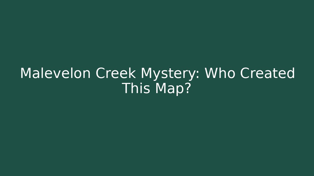 Malevelon Creek Mystery: Who Created This Map?