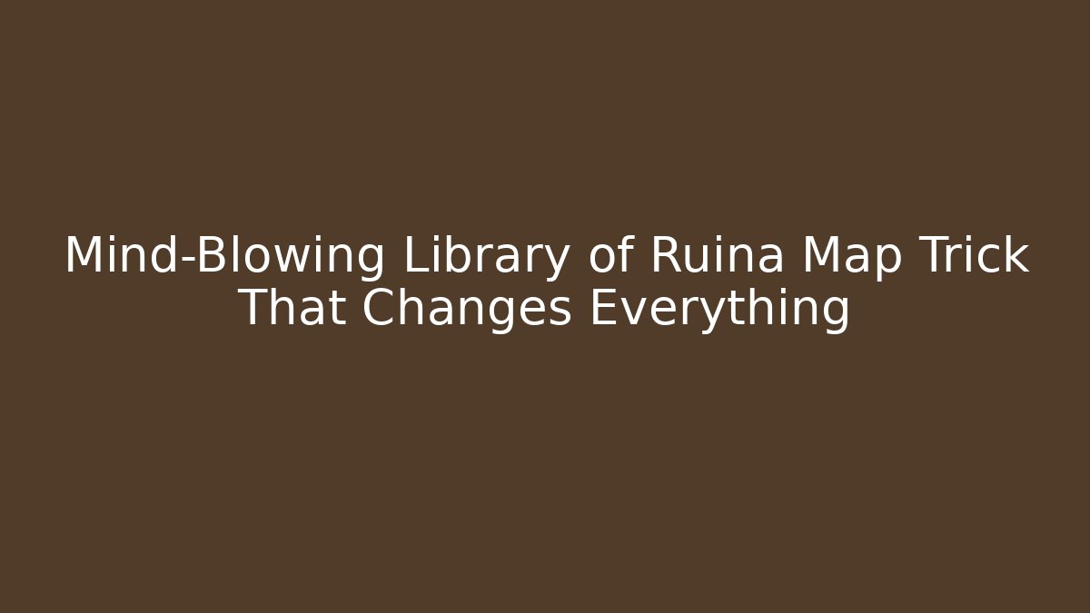 Mind-Blowing Library of Ruina Map Trick That Changes Everything - The Family Holidays