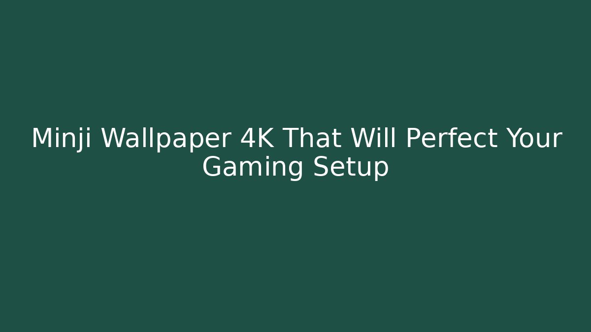 Minji Wallpaper 4K That Will Perfect Your Gaming Setup