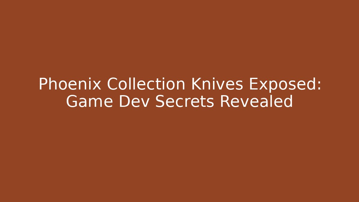 Phoenix Collection Knives Exposed: Game Dev Secrets Revealed