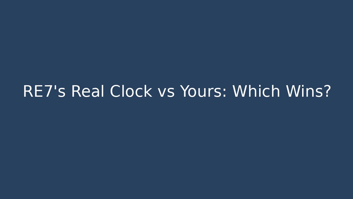 RE7's Real Clock vs Yours: Which Wins? - The Family Holidays