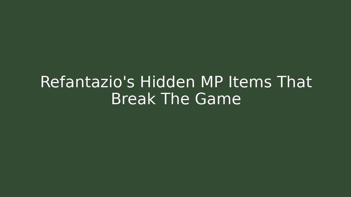 Refantazio's Hidden MP Items That Break The Game