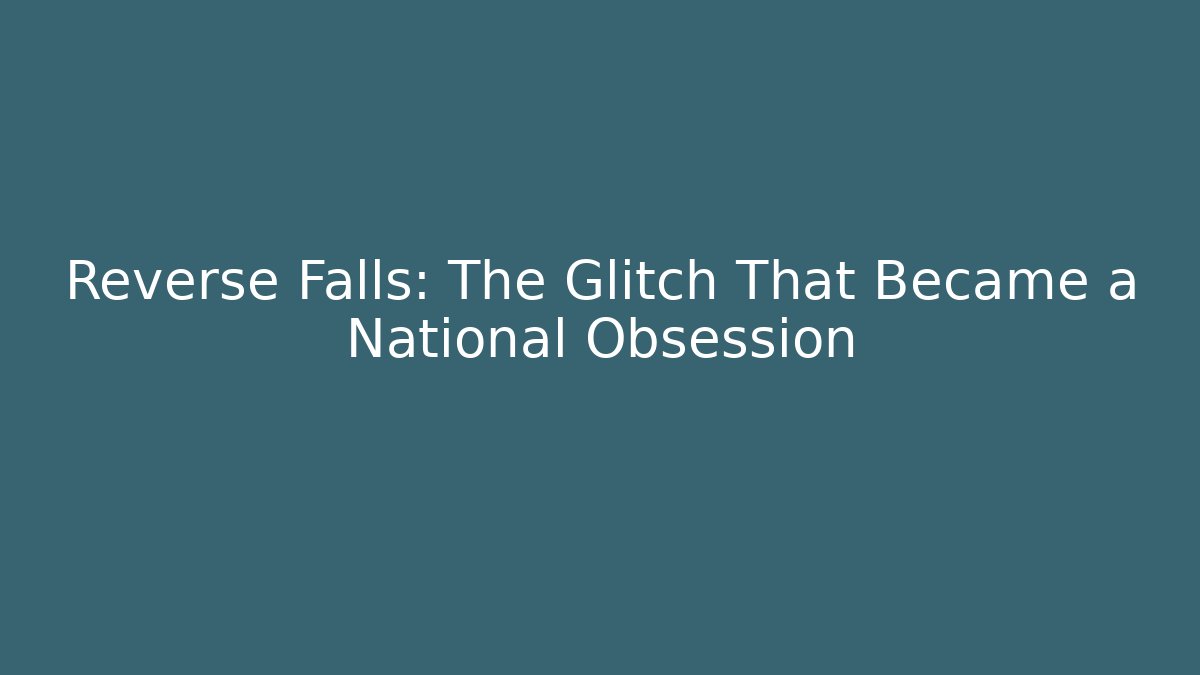 Reverse Falls: The Glitch That Became a National Obsession - The Family Holidays