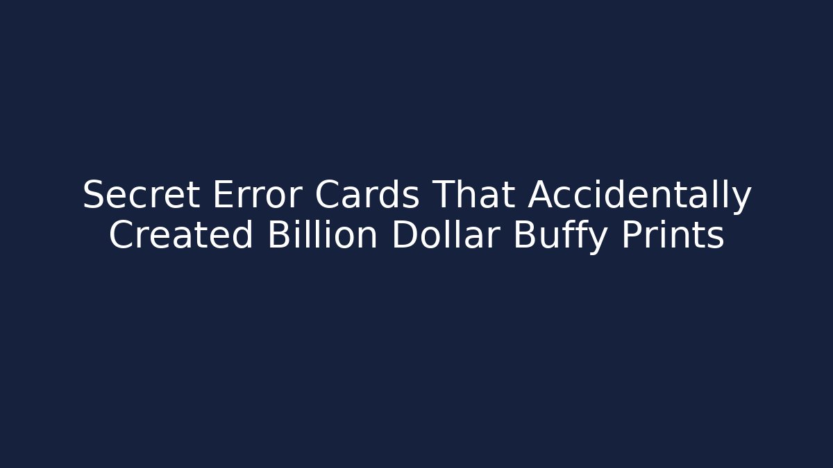 Secret Error Cards That Accidentally Created Billion Dollar Buffy Prints - The Family Holidays