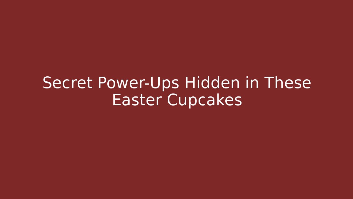 Secret Power-Ups Hidden in These Easter Cupcakes