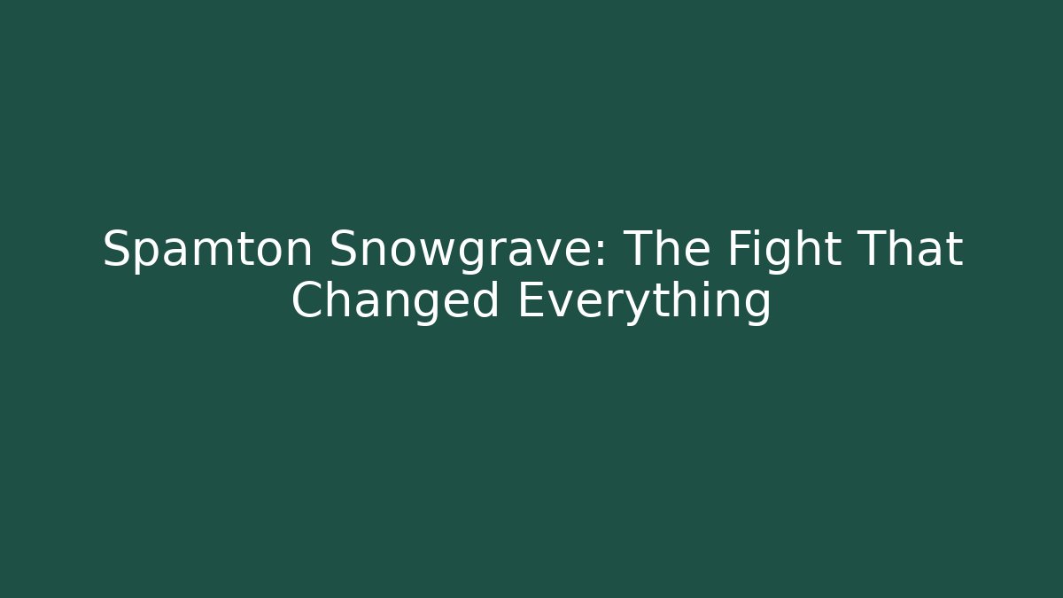 Spamton Snowgrave: The Fight That Changed Everything