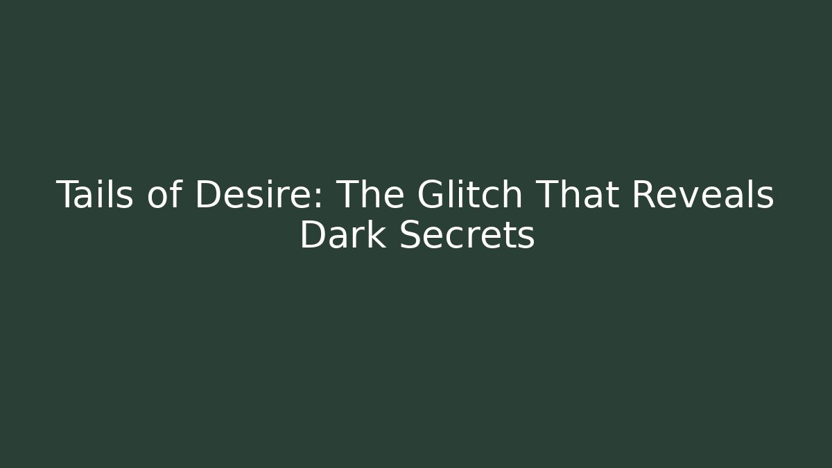 Tails of Desire: The Glitch That Reveals Dark Secrets
