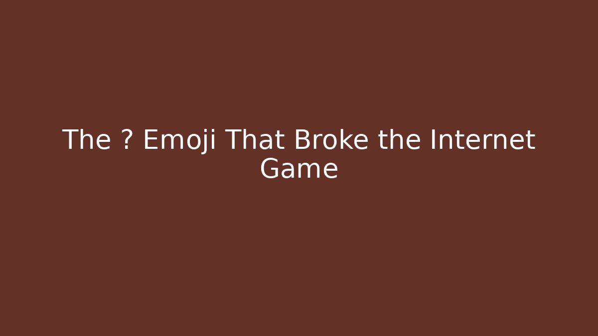 The 🥞 Emoji That Broke the Internet Game