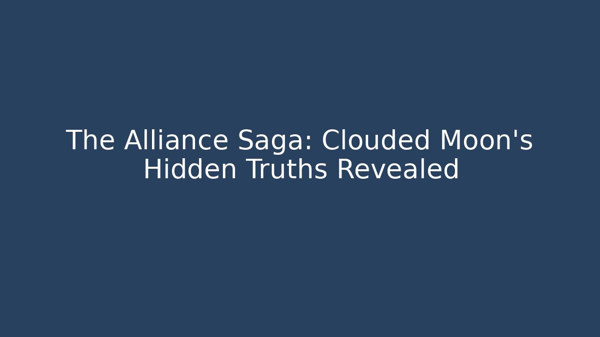 The Alliance Saga: Clouded Moon’s Hidden Truths Revealed