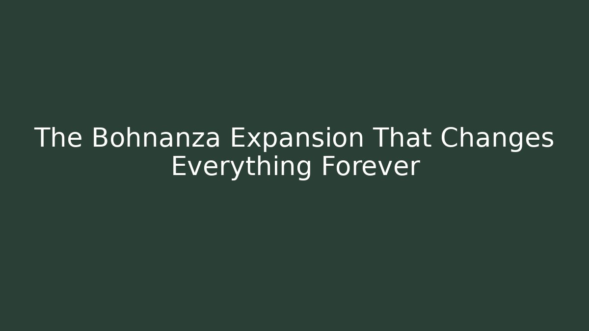 The Bohnanza Expansion That Changes Everything Forever