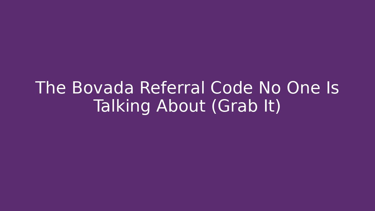 The Bovada Referral Code No One Is Talking About (Grab It)