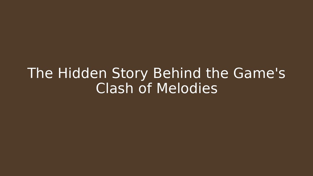 The Hidden Story Behind the Game’s Clash of Melodies