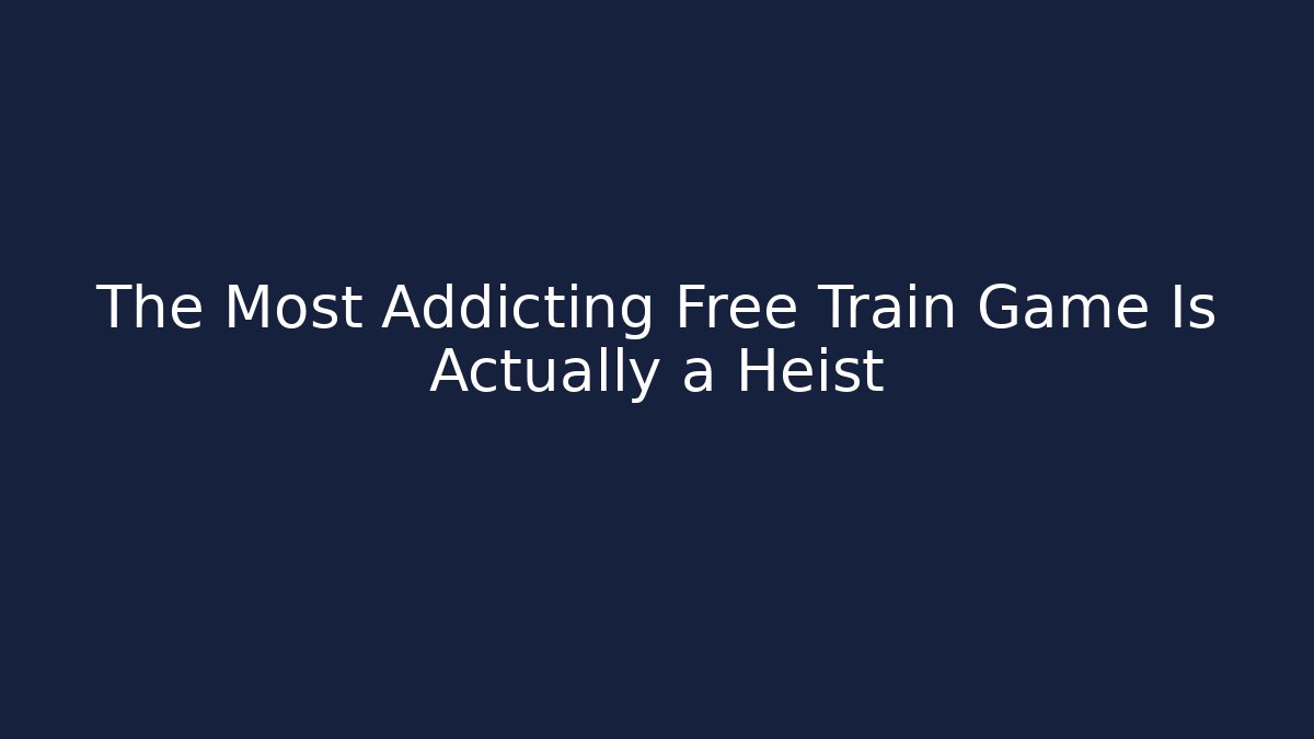 The Most Addicting Free Train Game Is Actually a Heist