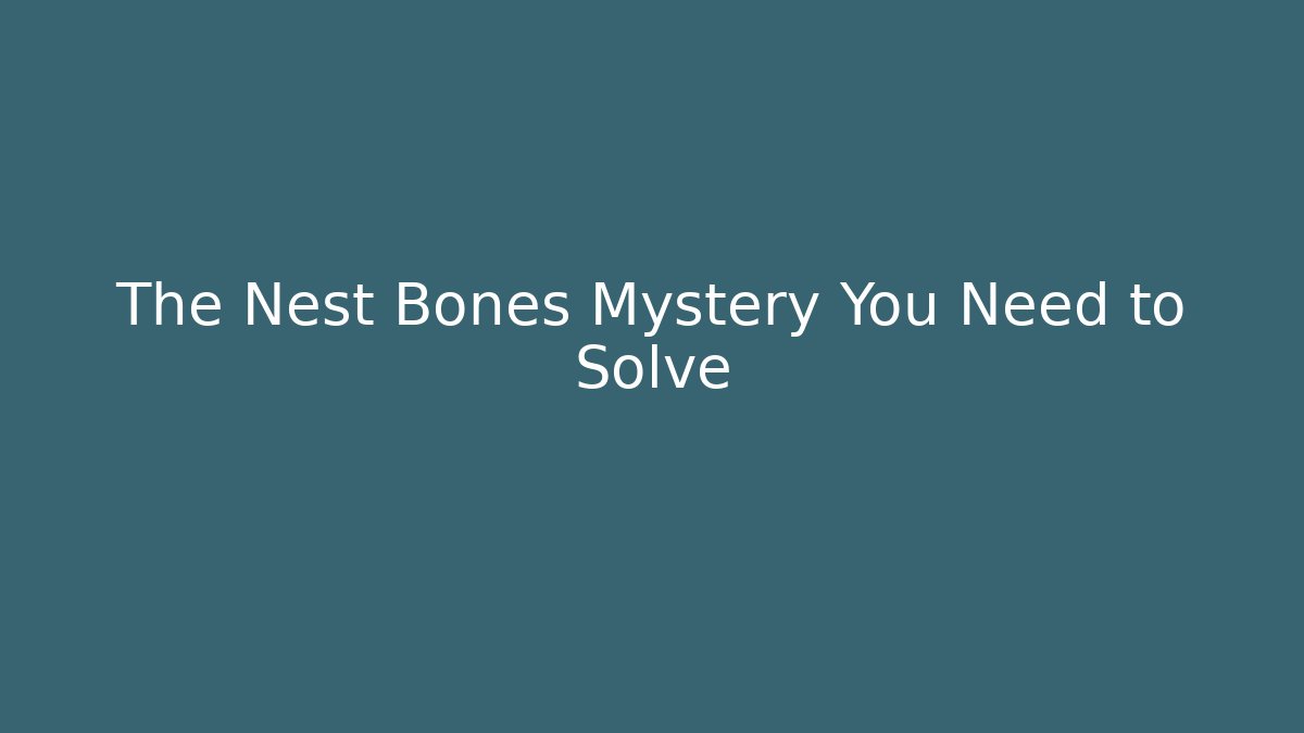 The Nest Bones Mystery You Need to Solve