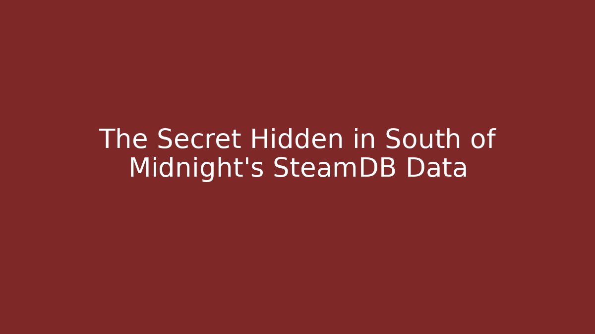 The Secret Hidden in South of Midnight’s SteamDB Data