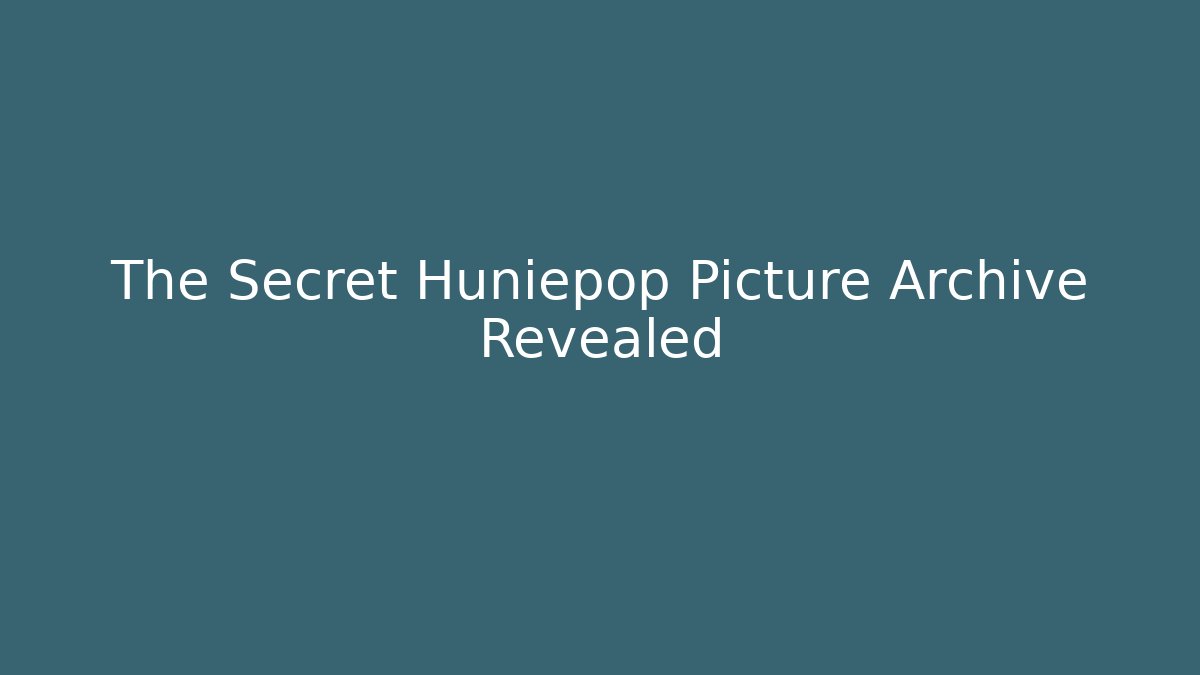 The Secret Huniepop Picture Archive Revealed