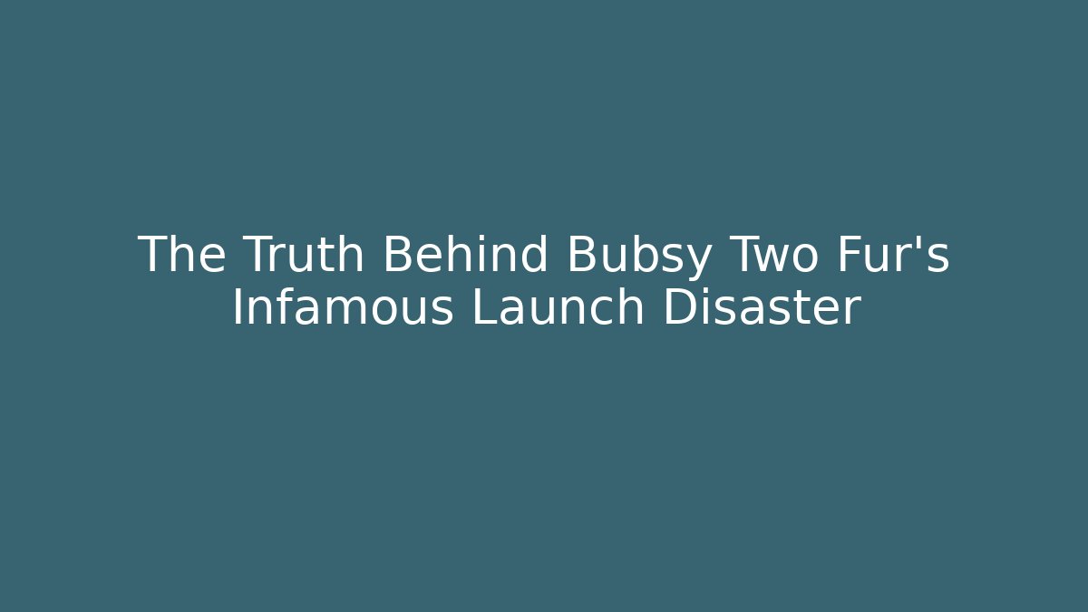 The Truth Behind Bubsy Two Fur’s Infamous Launch Disaster