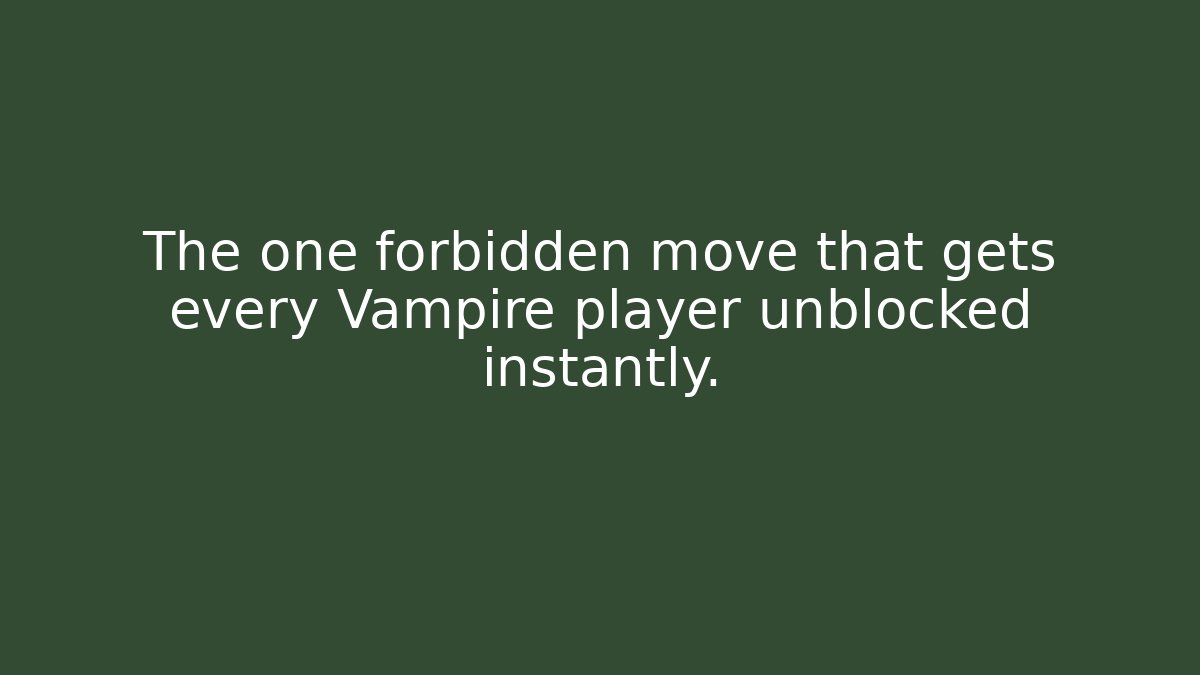 The one forbidden move that gets every Vampire player unblocked instantly. - The Family Holidays