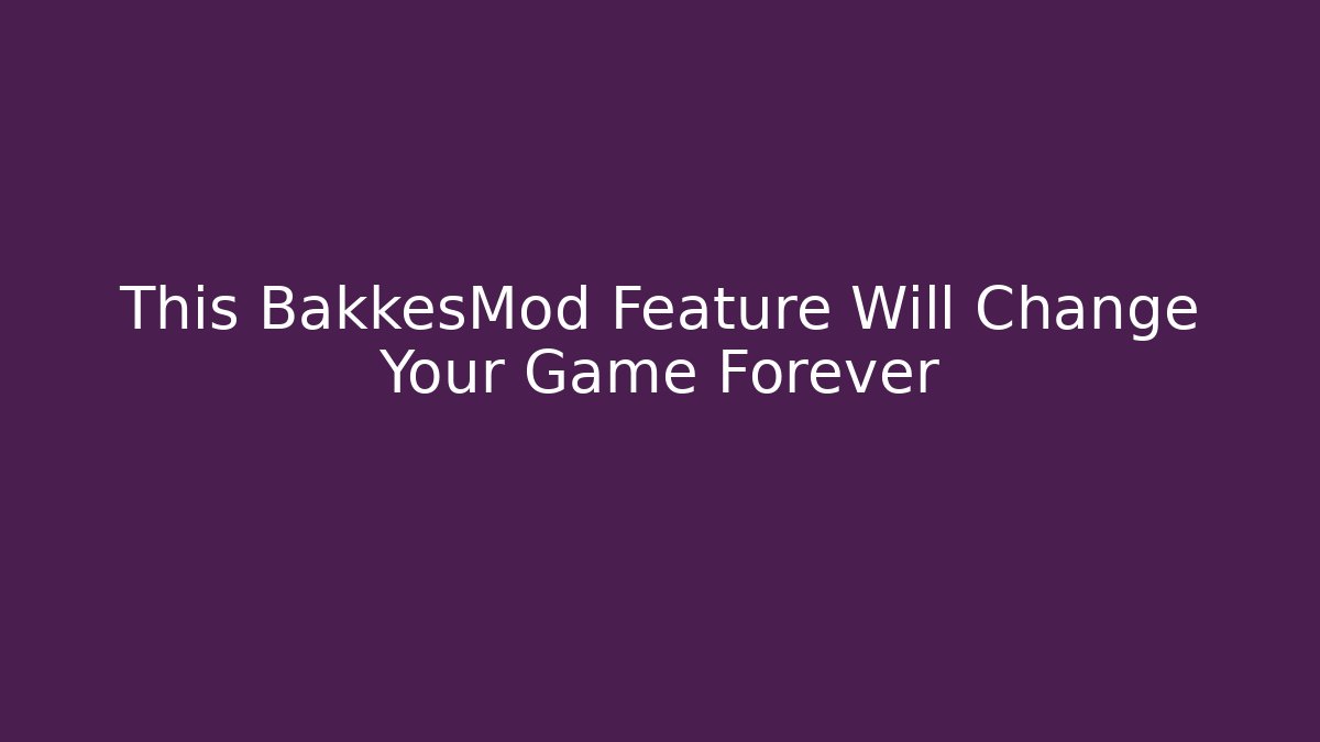 This BakkesMod Feature Will Change Your Game Forever