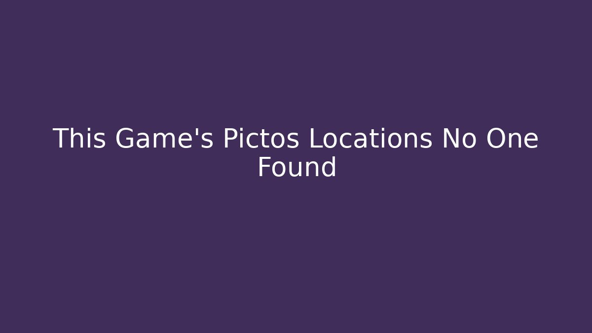 This Game’s Pictos Locations No One Found