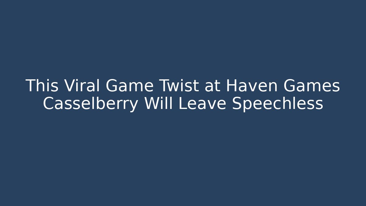This Viral Game Twist at Haven Games Casselberry Will Leave Speechless