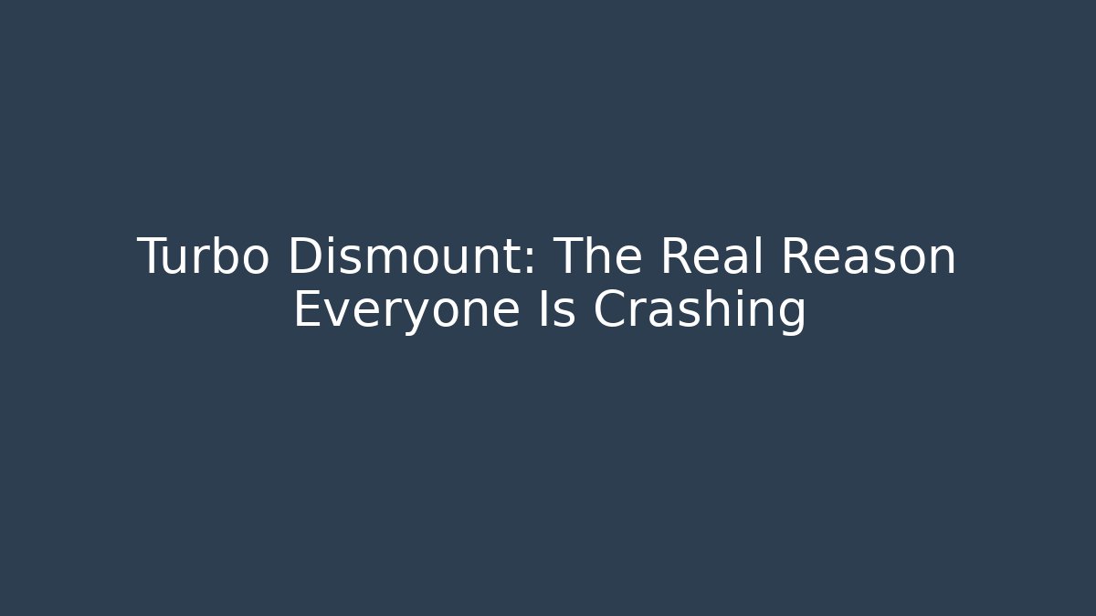Turbo Dismount: The Real Reason Everyone Is Crashing