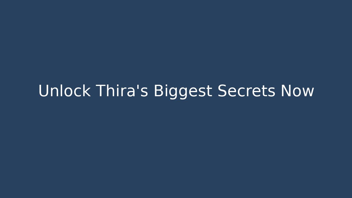 Unlock Thira's Biggest Secrets Now - The Family Holidays