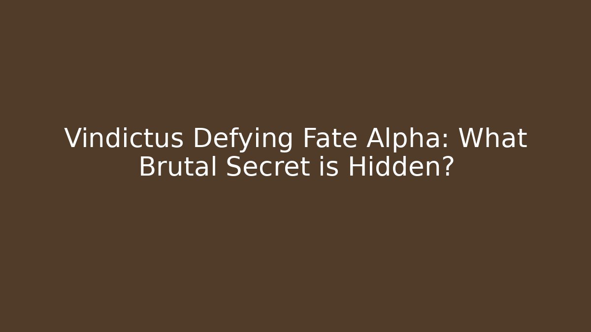 Vindictus Defying Fate Alpha: What Brutal Secret is Hidden?
