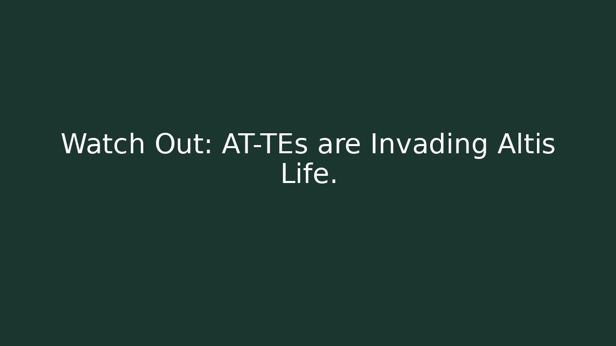 Watch Out: AT-TEs are Invading Altis Life.