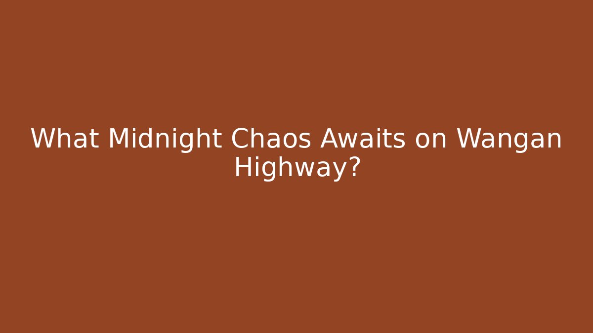 What Midnight Chaos Awaits on Wangan Highway?