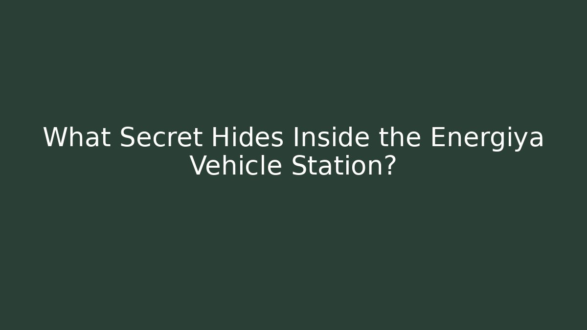 What Secret Hides Inside the Energiya Vehicle Station?