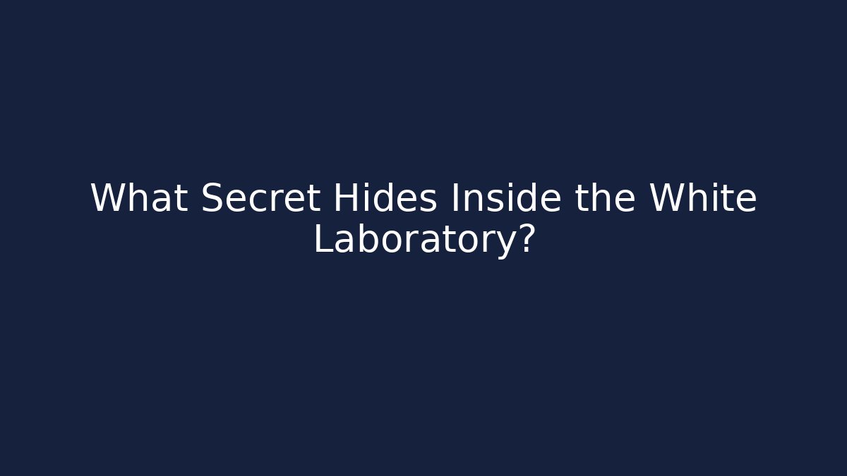 What Secret Hides Inside the White Laboratory?