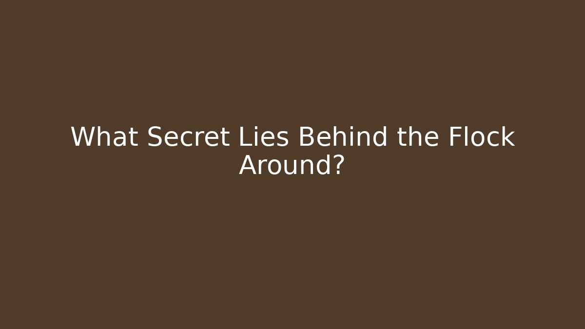What Secret Lies Behind the Flock Around?