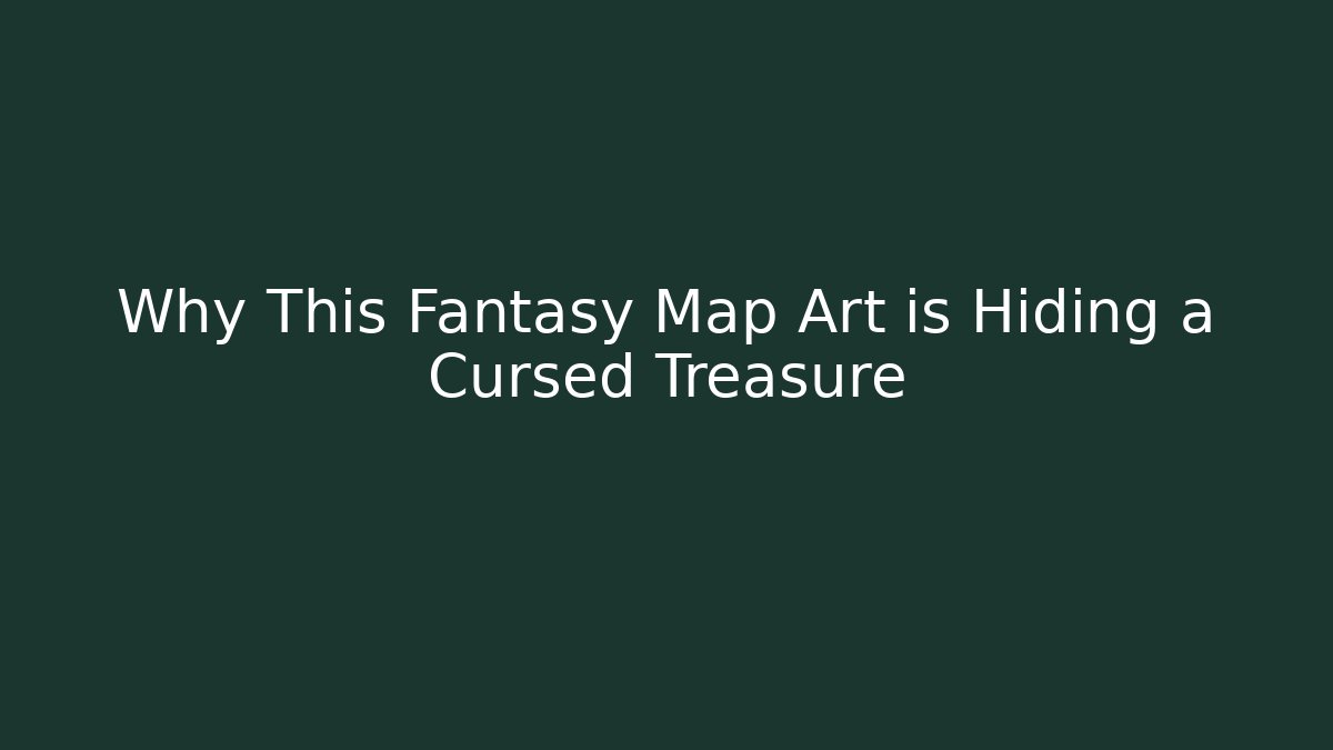Why This Fantasy Map Art is Hiding a Cursed Treasure