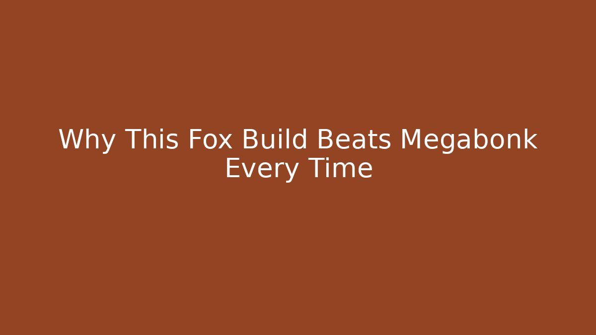 Why This Fox Build Beats Megabonk Every Time