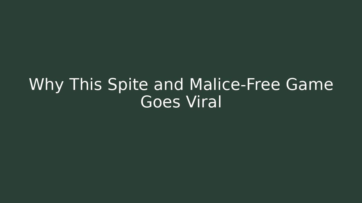 Why This Spite and Malice-Free Game Goes Viral